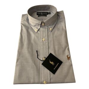 Ralph Lauren Blue Dress Shirt - 15.5 neck 32-33 sleeve